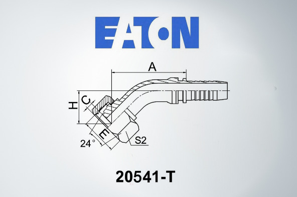 45° METRIC FEMALE SWEPT ELBOW 24° CONE SEAT HEAVY DUTY